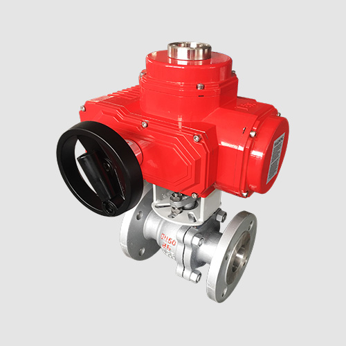 Electric carbon steel flanged ball valve