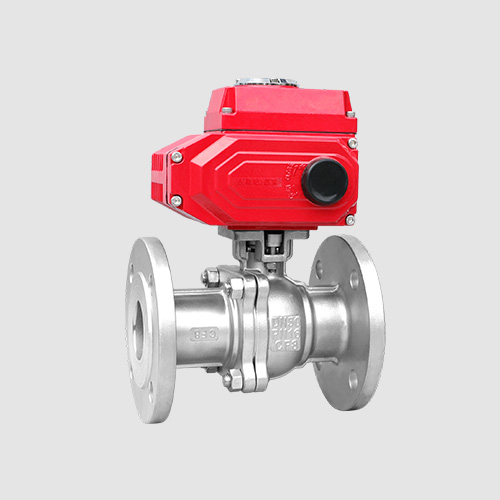 Electric high platform flange ball valve