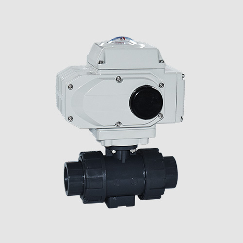 Electric plastic ball valve