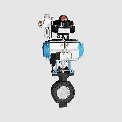 Pneumatic high performance wafer butterfly valve