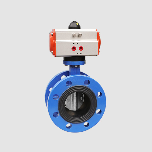 Pneumatic flange butterfly valve