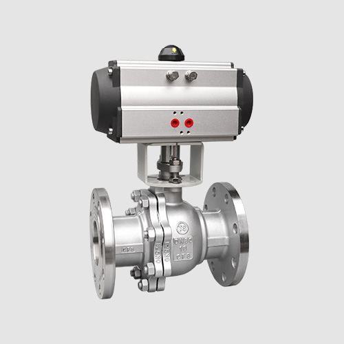 Pneumatic flange ball valve