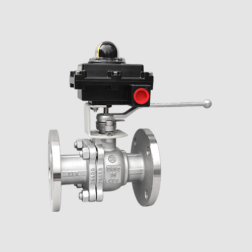 Flange ball valve with signal feedback