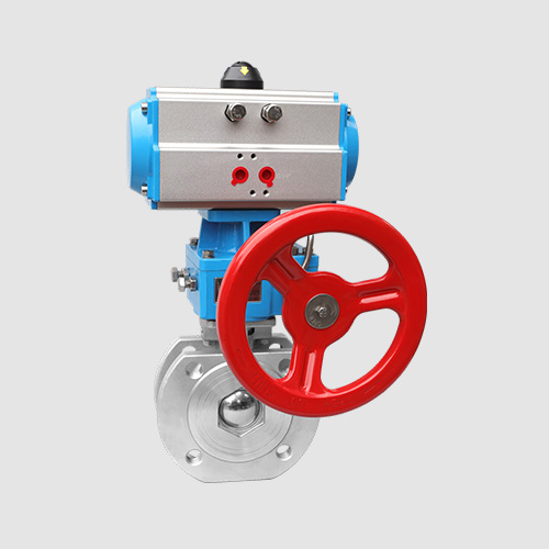 Pneumatic flange ball valve